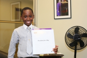 Idrissa as City College of New York President for a Day